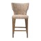 Bali & Pari Enver Modern Bohemian Grey Kubu Rattan and Mahogany Wood Counter Stool 245-13716-ZORO - alternate 10